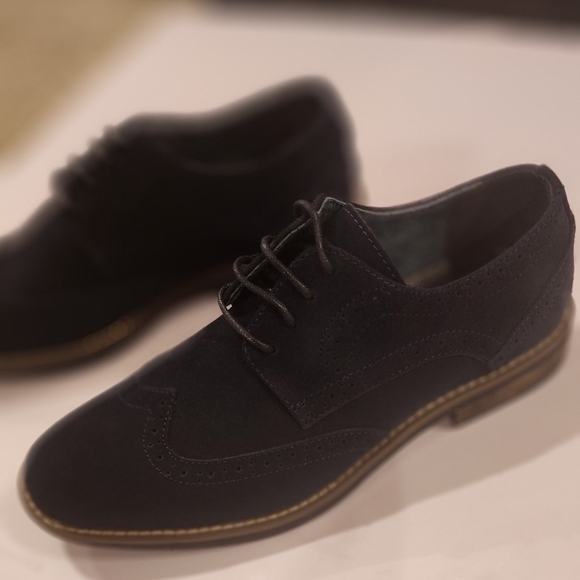 Bruno Marc Navy Blue Side Oxfords - Picture 4 of 5